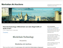 Tablet Screenshot of manhattanartauctions.com